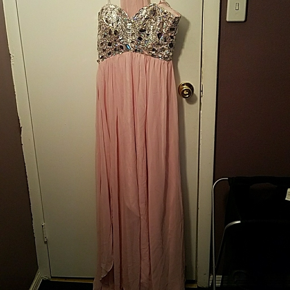 Rhinestone Dress (Prom, Gown, Sweet 16) and Shawl